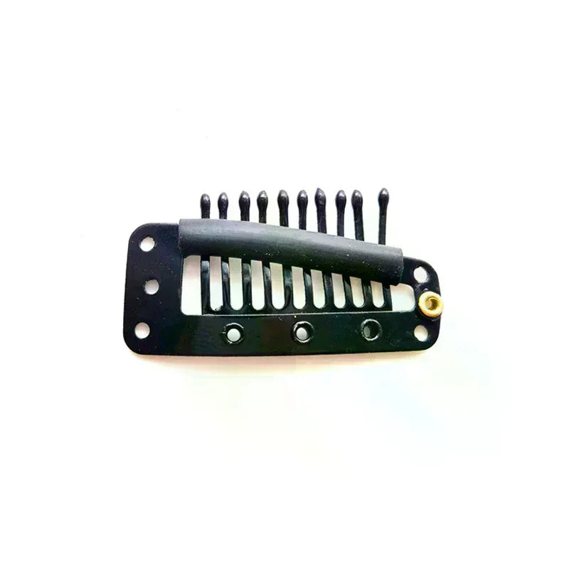 10-Teeth Chunni Dupatta Clips with Safety Pin | Hijab Grip Hair & Fabric Clip QXL