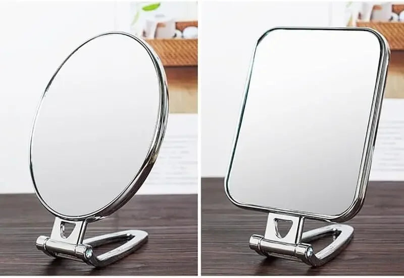 Double-Sided Folding Makeup Mirror | Magnifying Vanity Mirror Folding Makeup Mirror QXL