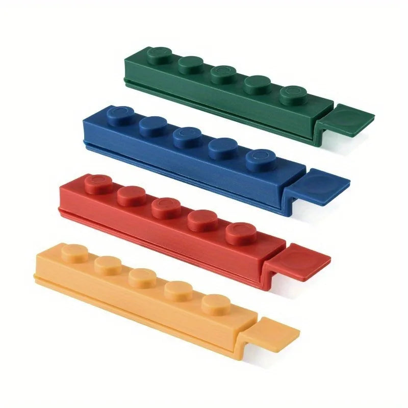 Building Block Food Sealing Clips | Snack Bag Freshness Clips Food Sealing Clips QXL
