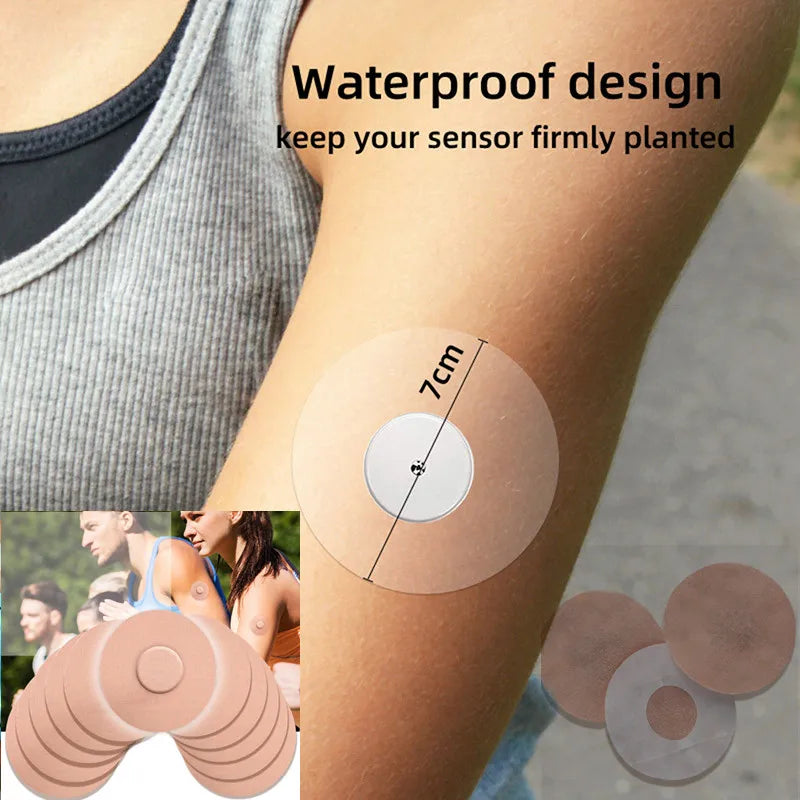 Clear Waterproof CGM Sensor Cover Patches | 5/10-Pack CGM Sensor Patch QXL