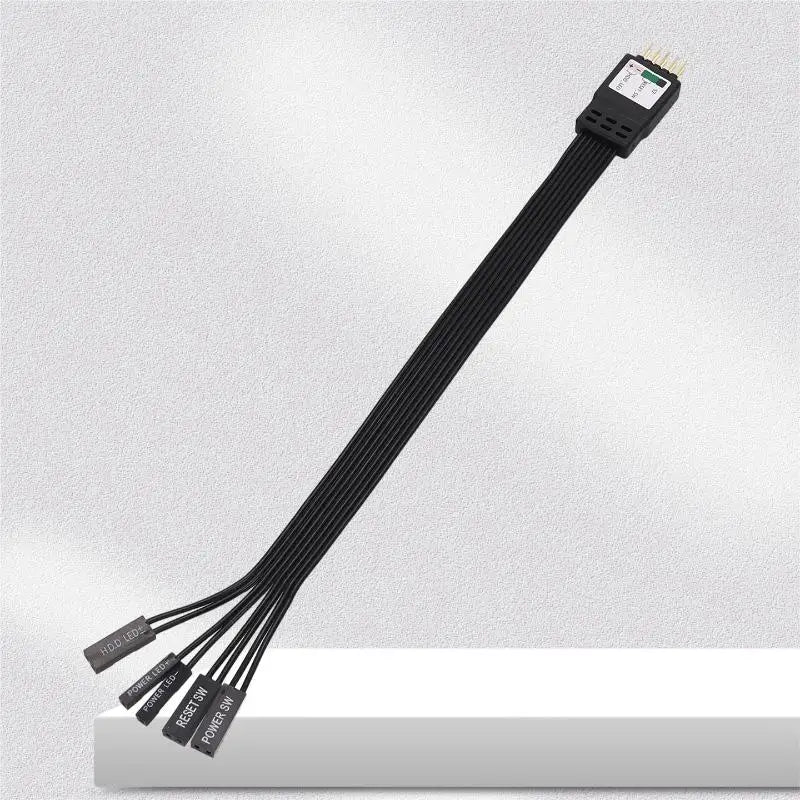 Motherboard 9-Pin Front Panel Extension Cable 20/30/50cm PC Header Extension Cable QXL