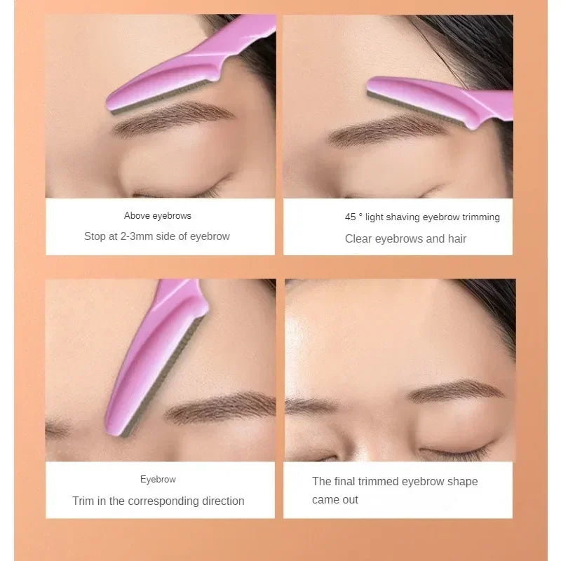 vvocci 3-Pack Eyebrow Trimmer Razors | Portable Face Shaper Eyebrow Trimmer Razor QXL