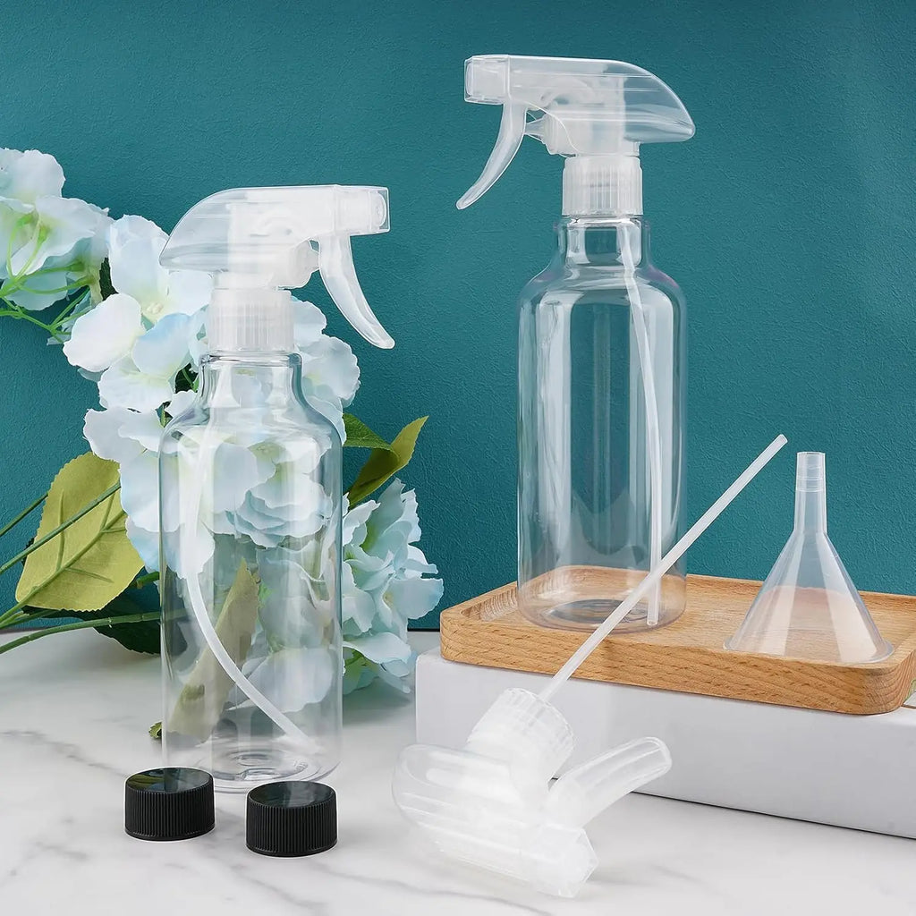 2-Pack Empty Spray Bottles 500ml | Mist & Stream Nozzle Refillable Spray Bottle QXL