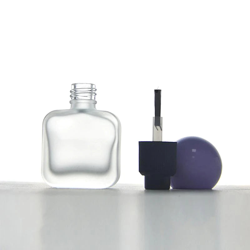 Empty Glass Nail Polish Bottles with Brush & Lid | 8/10/15ml Nail Polish Bottle QXL