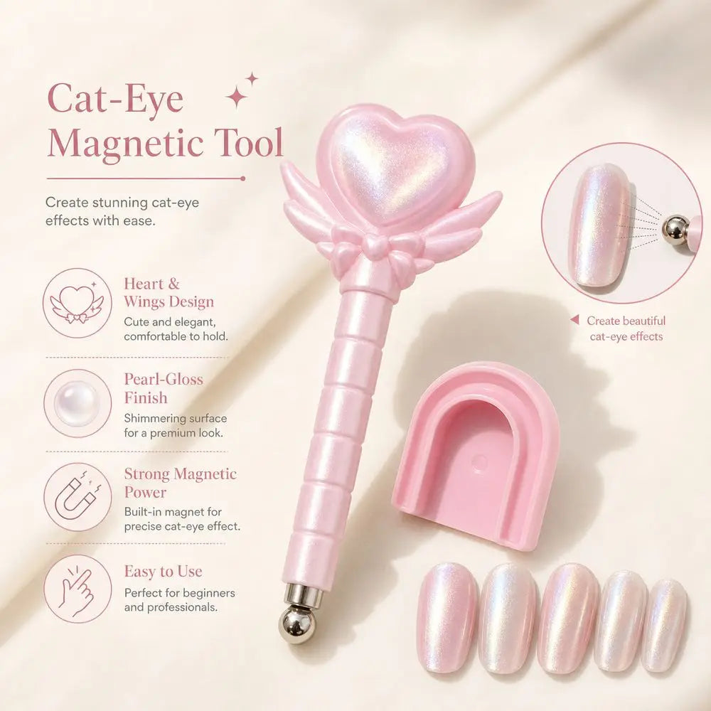 Cat Eye Nail Magnet Tool | DIY Magnetic Nail Art Stick Nail Art Magnet Tool QXL