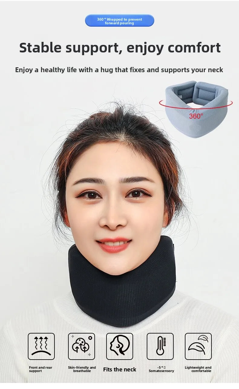 Adjustable Breathable Sponge Neck Brace & Cervical Support Neck Support Brace QXL