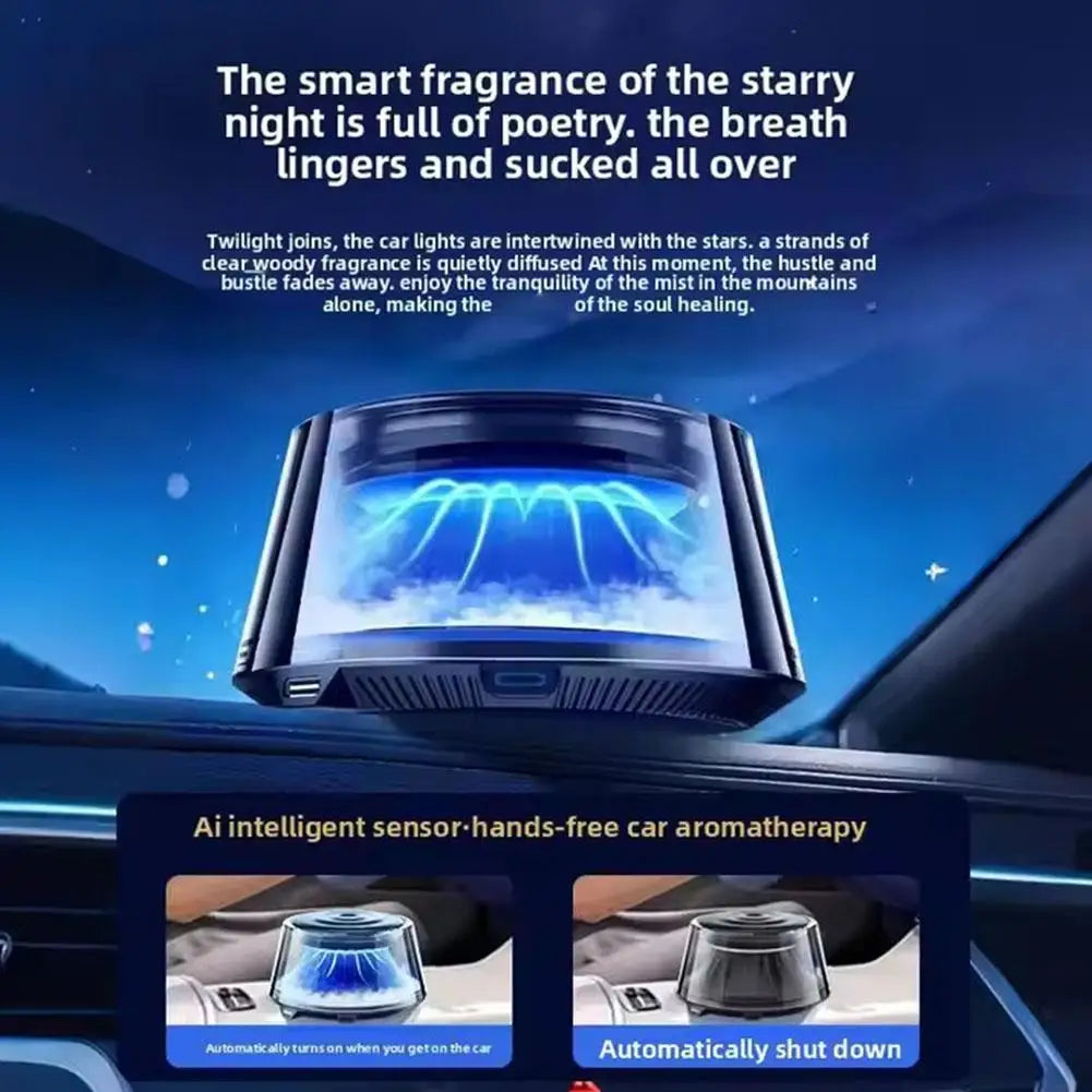 Mount Fuji Car Aroma Diffuser | LED Mist & Scent Control Car Aroma Diffuser QXL
