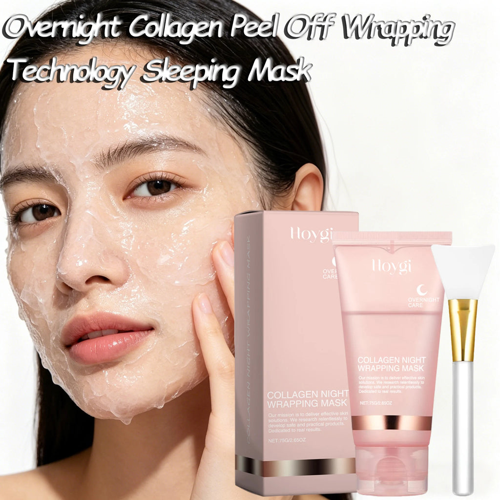 Eelhoe Overnight Collagen Peel-Off Mask | Ceramide Repair 75g Overnight Face Mask QXL