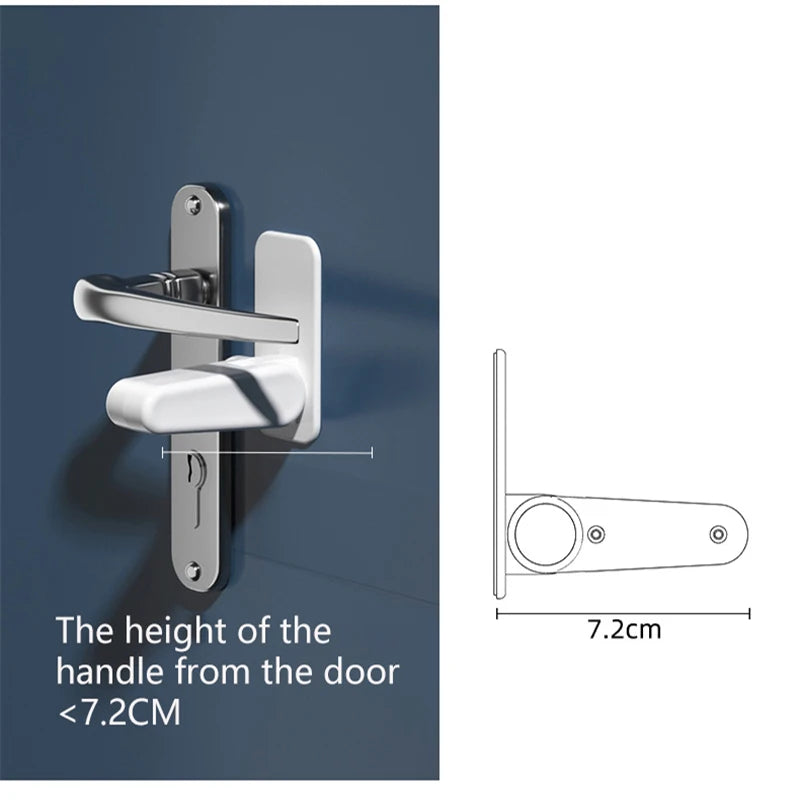 Child Safety Door Handle Lock | Baby & Pet Proof 3M VHB Child Safety Lock QXL