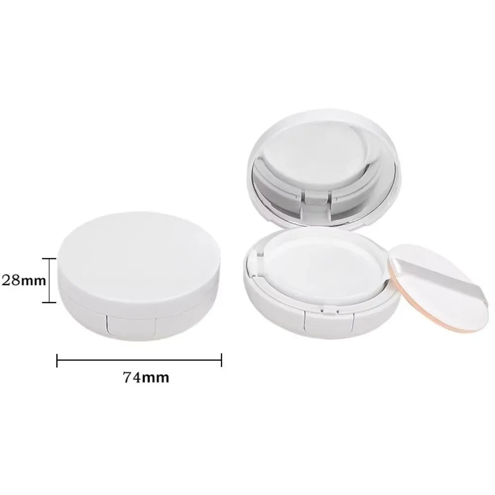 15g Refillable Air Cushion Puff Box with Mirror & Sponge Refillable Makeup Compact QXL