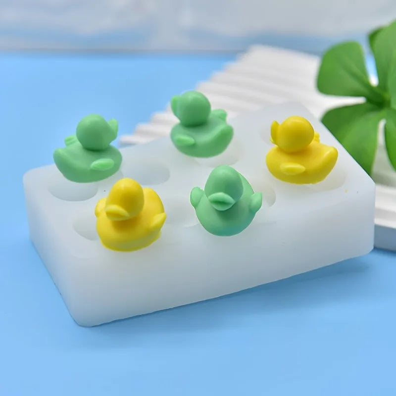 8-Cavity Mini Silicone Rubber Duck Mold – Baking & Crafts Silicone Baking Mold QXL