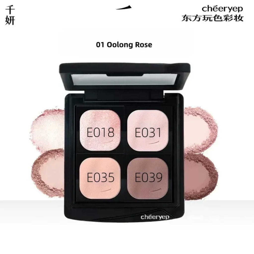 Refillable Quad Eyeshadow Palette | Shimmer Matte Satin 5g Eyeshadow Palette QXL 01