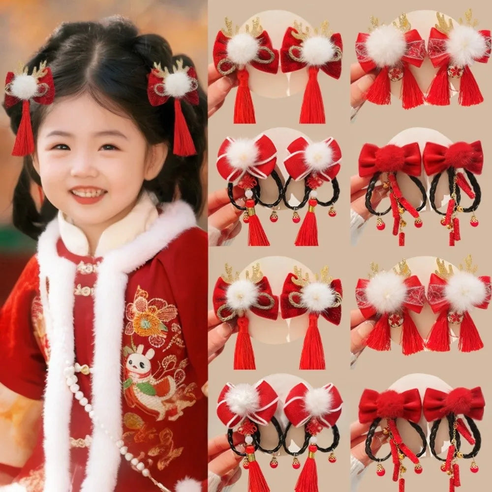 Chinese Tassel Hair Clips | Retro Hanfu Hairpin Pair Tassel Hair Clip QXL