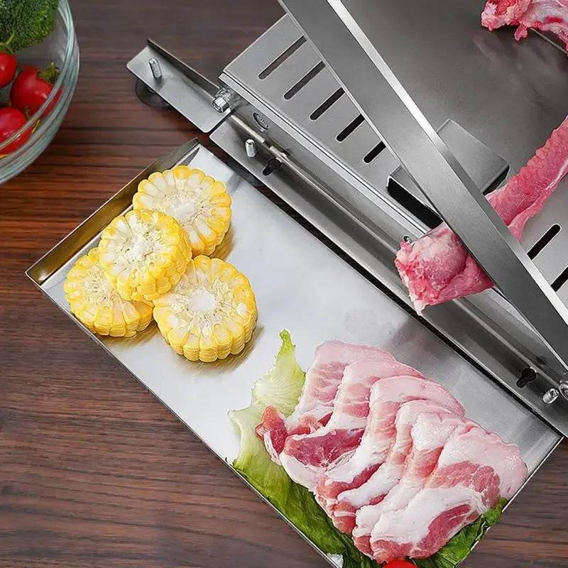 Stainless Steel Manual Meat & Bone Cutter Cleaver | S & M Meat & Bone Cleaver QXL