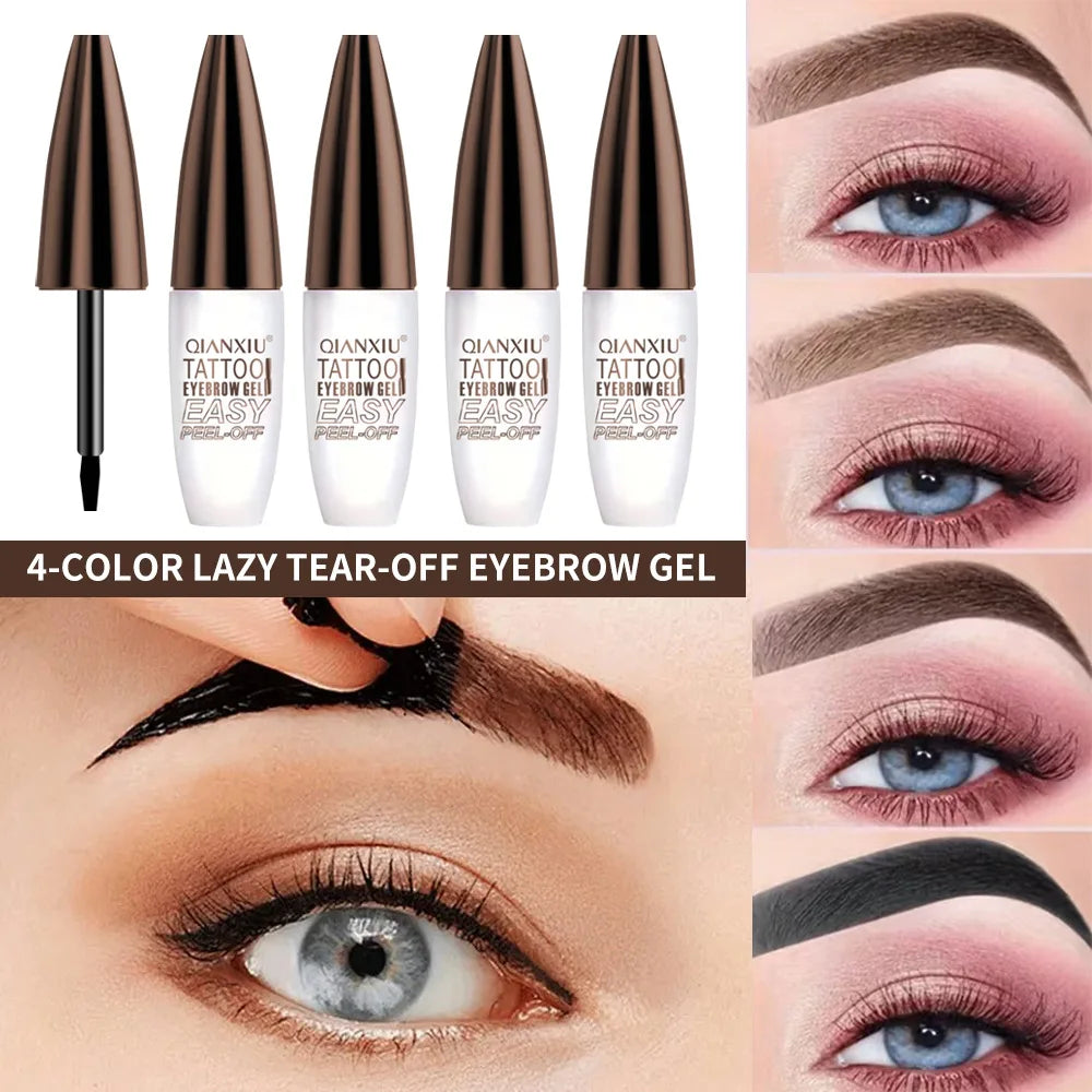 Waterproof Semi-Permanent Eyebrow Tattoo Gel | 3-Day Tint Eyebrow Tattoo Gel QXL