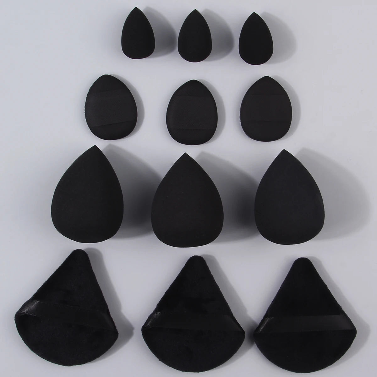 12-Piece Multi-Shape Makeup Sponge & Powder Puff Set Makeup Sponge Set QXL