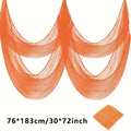 Halloween Creepy Gauze Decoration 30×72" Indoor & Outdoor Halloween Decoration QXL Orange