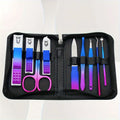 Professional Stainless Steel Manicure & Pedicure Kit + Case Manicure Pedicure Kit QXL 9-piece set No plug