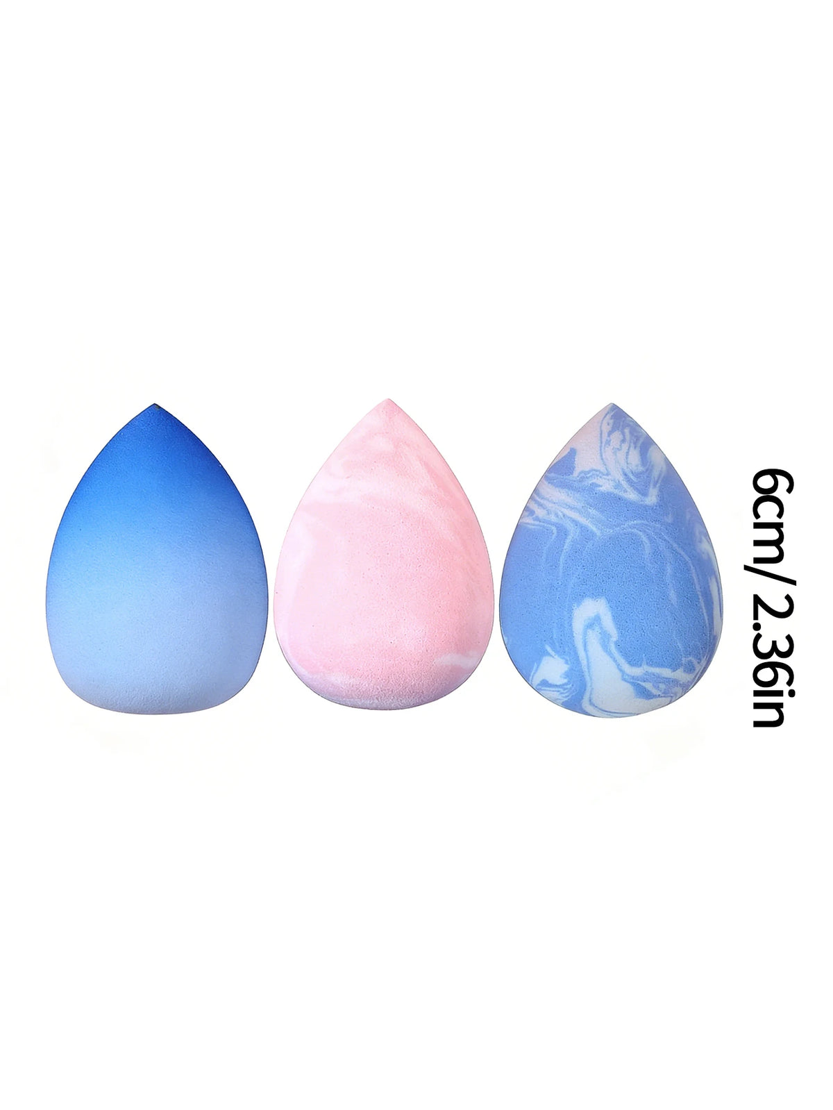 KOSSHOW 3-Pack Marble Makeup Sponge Blender for Foundation Makeup Sponge Blender QXL
