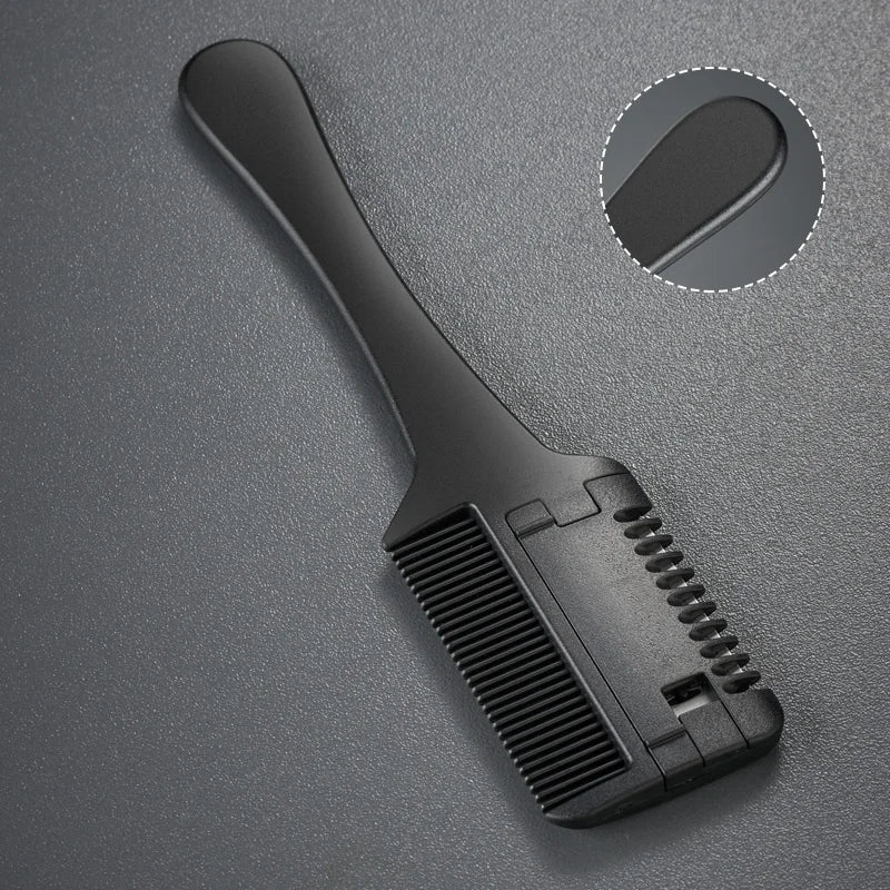 GIANXI Carbon Fiber Hair Cutting Comb with Razor Blades Hair Cutting Comb QXL