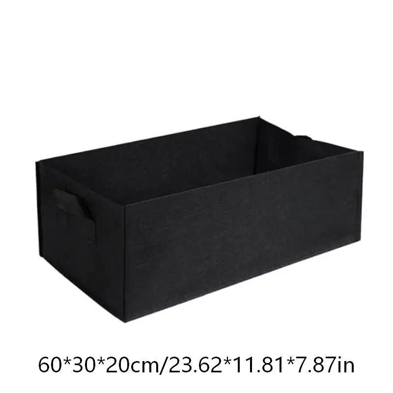 Non-Woven Plant Grow Bag with Handles | 3 Sizes for Garden Fabric Plant Grow Bag QXL Black 60x30x20cm
