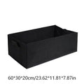 Non-Woven Plant Grow Bag with Handles | 3 Sizes for Garden Fabric Plant Grow Bag QXL Black 60x30x20cm
