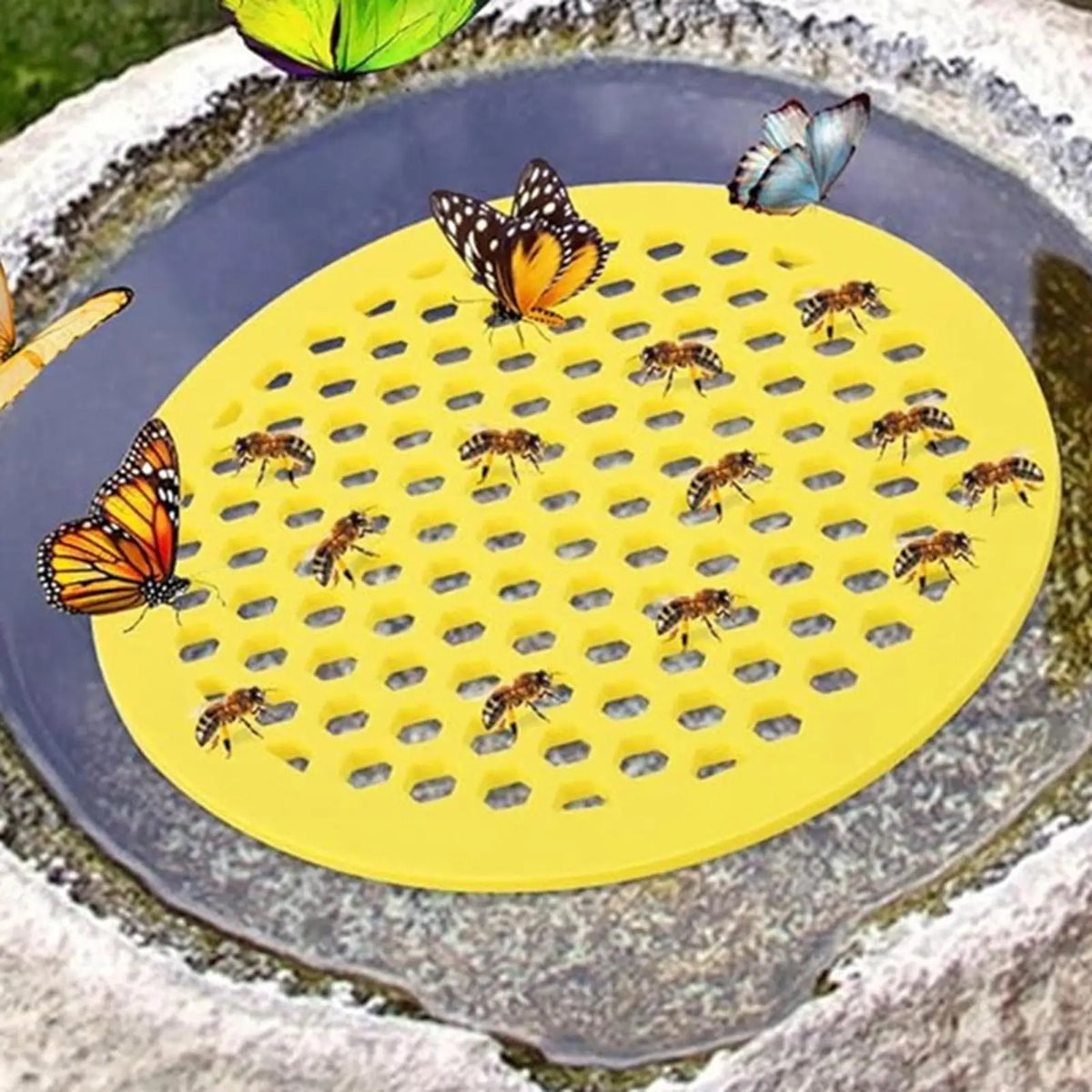 Floating Bee Watering Station | Honeycomb EVA Garden Feeder Bee Watering Station QXL