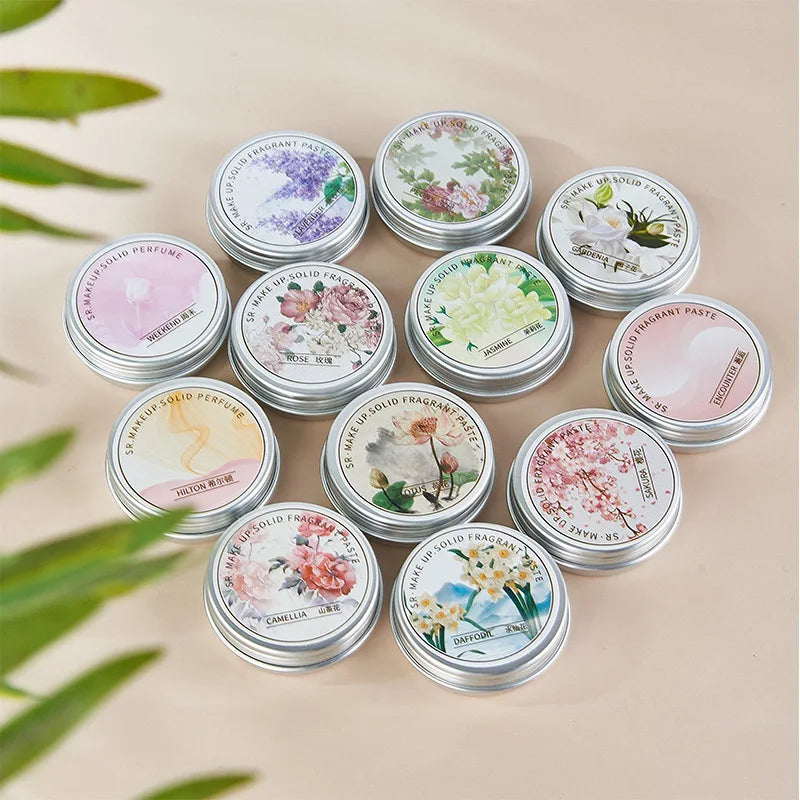 Floral Solid Perfume | Rose Peony Lavender Cherry Blossom Solid Perfume QXL