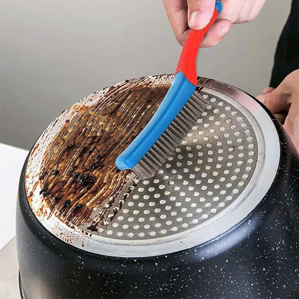 Heavy-Duty Stainless Steel Wire Brush – Rust & Paint Removal Wire Brush QXL