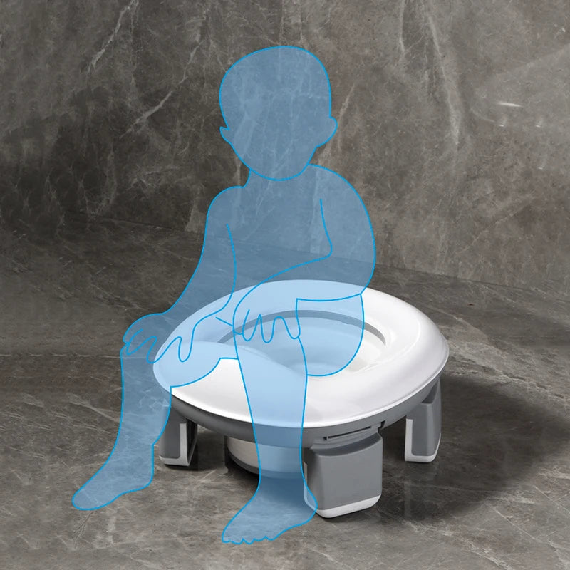 3-in-1 Portable Foldable Baby Potty Training Seat with Bags Baby Potty Seat QXL