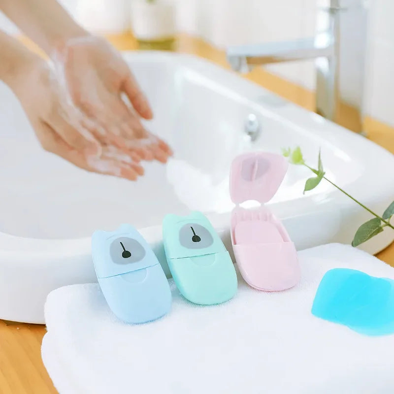 Disposable Soap Sheets 50-Pack | Travel Portable Hand Soap Disposable Soap Sheets QXL