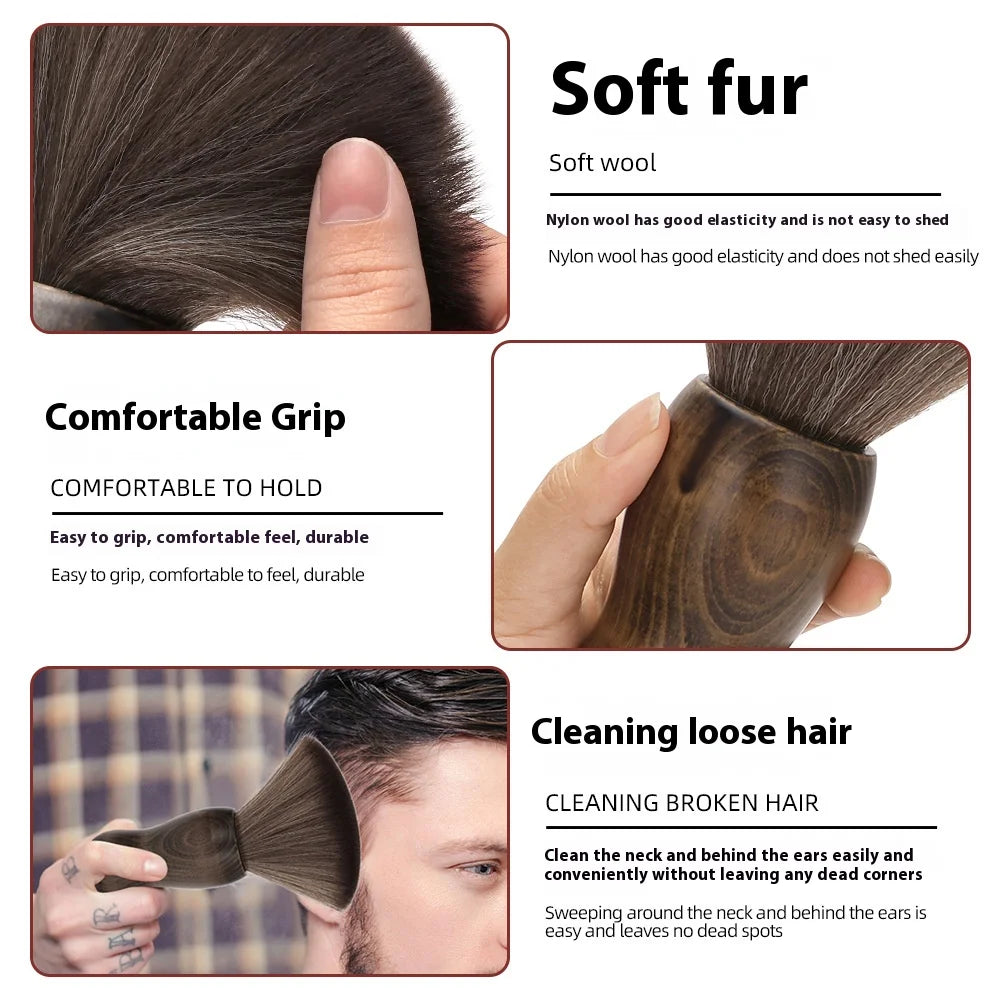 Soft Bristle Barber Neck Duster Brush | Salon Hair Remover Barber Neck Duster QXL