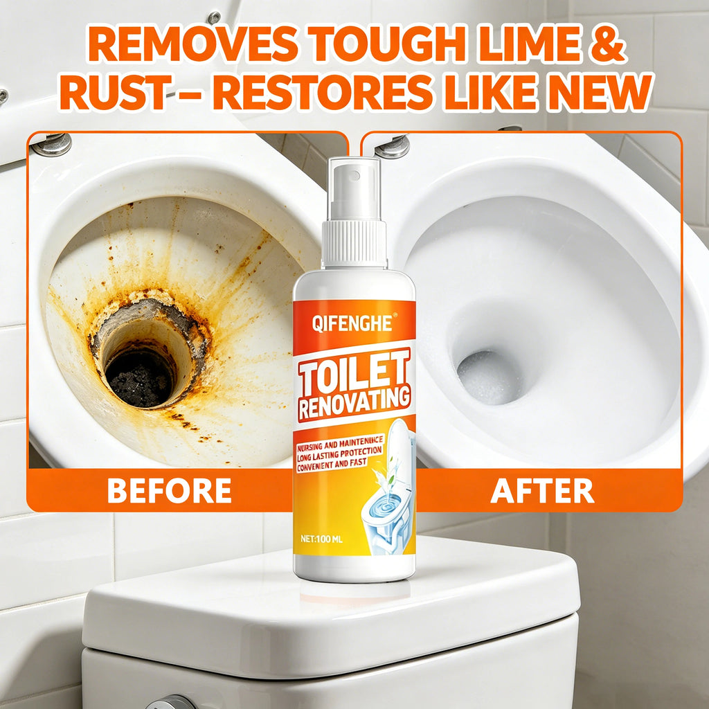 QIFENGHE Toilet Renovation Spray – Fast-Acting Bowl Cleaner Toilet Cleaning Spray QXL