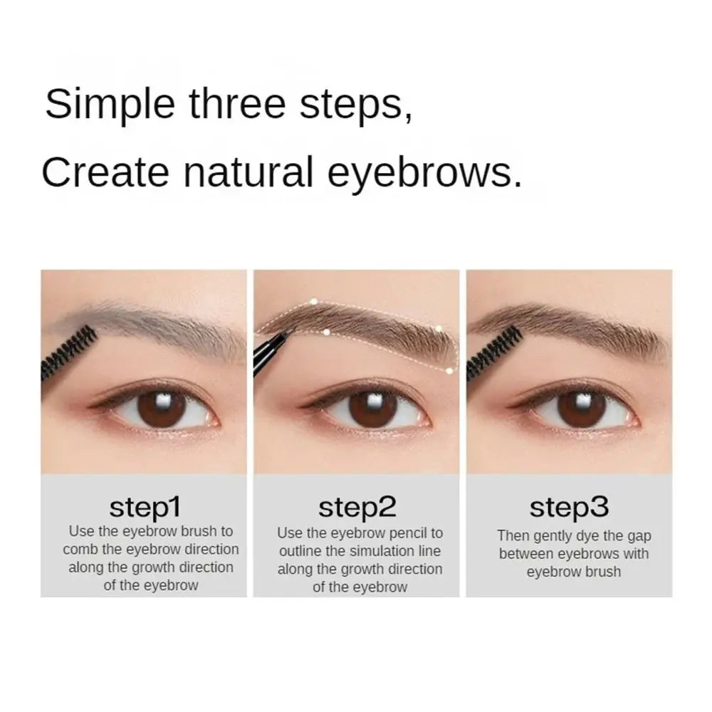 Waterproof Eyebrow Pencil | Long-Lasting Natural Brows Eyebrow Pencil QXL