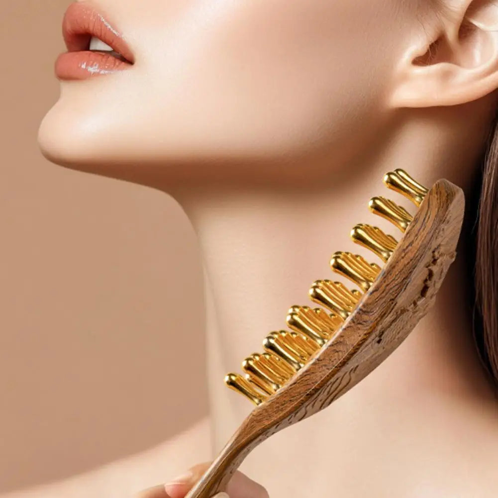 39-Tooth Long-Handle Scalp Massage Comb | Acupoint Stimulator Scalp Massage Comb QXL