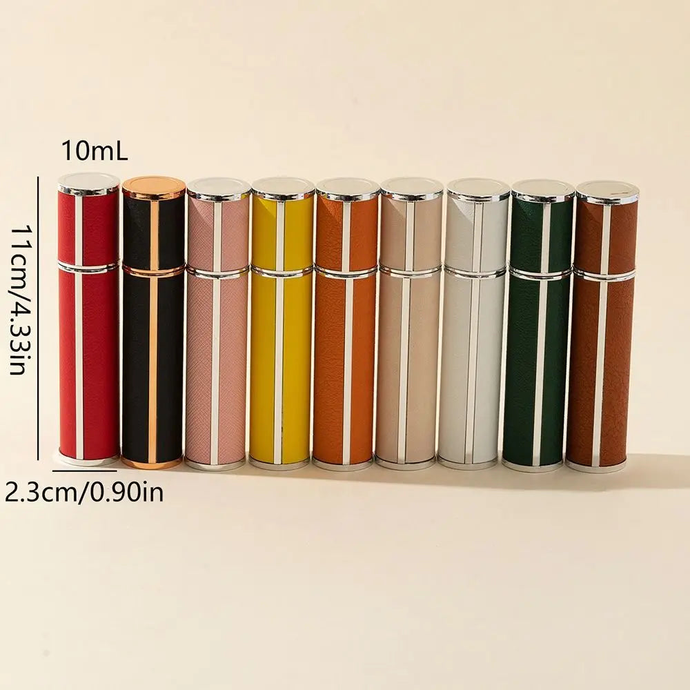 10ml PU Leather Refillable Perfume Spray Bottle | Travel Perfume Atomizer QXL