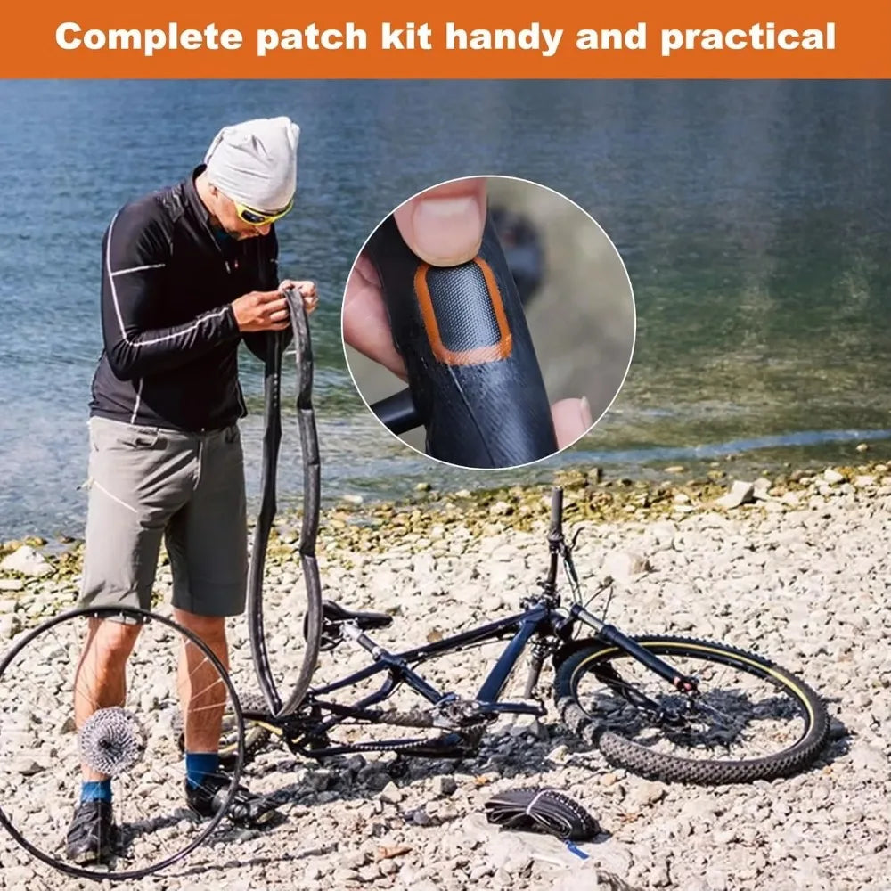 Bike Tyre Puncture Repair Kit | Patches, Levers & Carry Case Tyre Repair Kit QXL