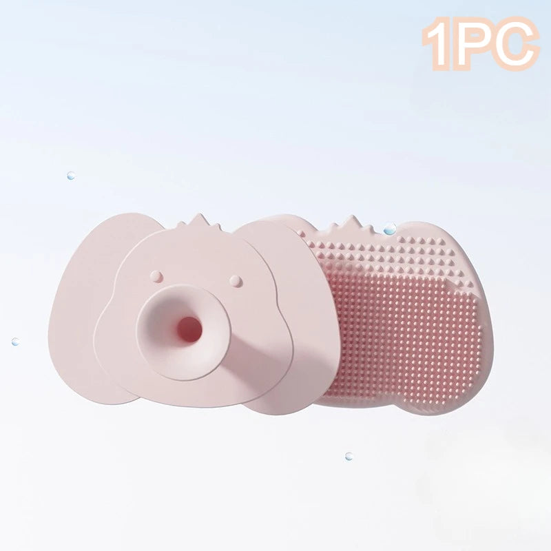 Baby Silicone Hair Wash Brush | Scalp Massage Shampoo Comb Baby Scalp Brush QXL Pink 1PC