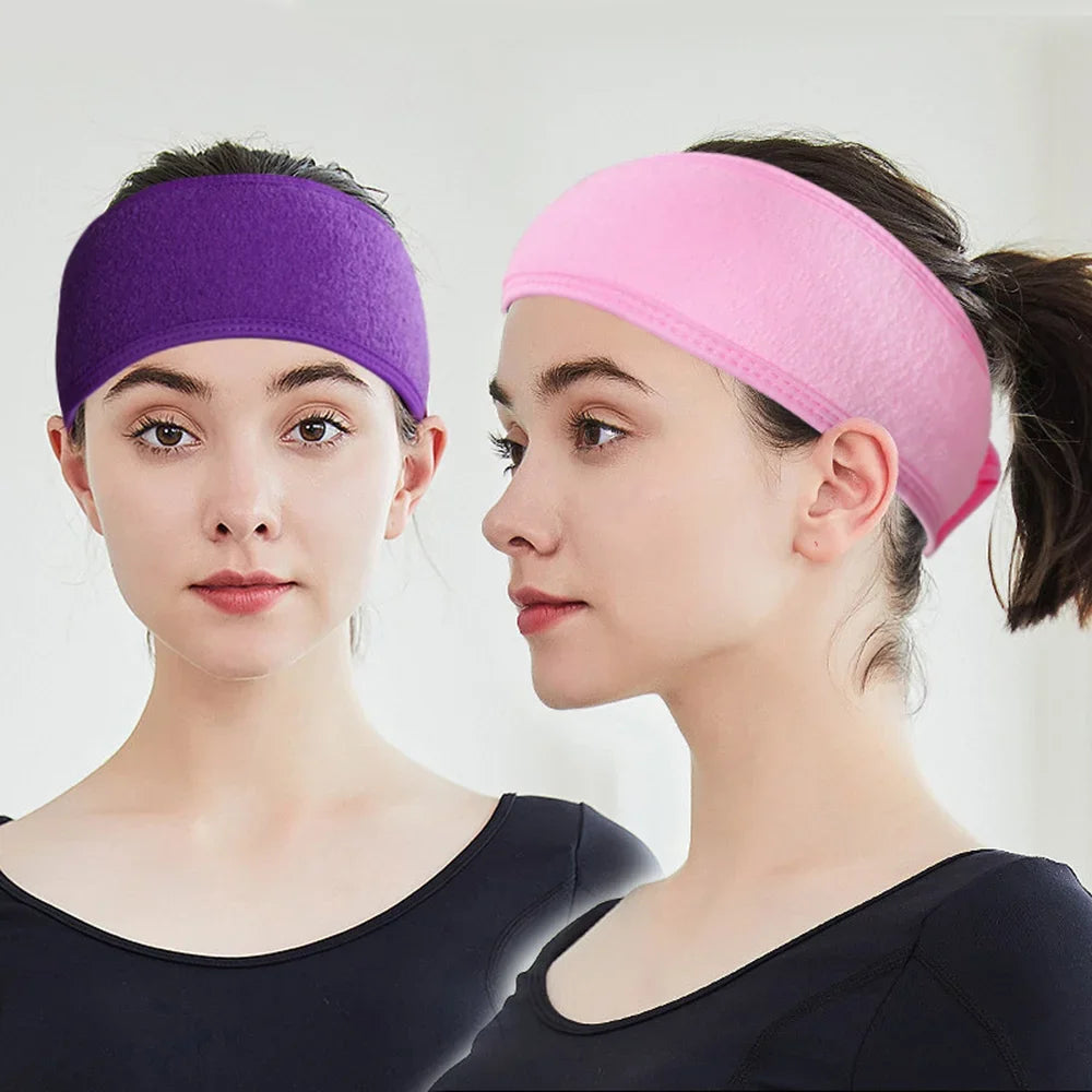 Soft Adjustable Makeup Headband for Face Washing & SPA Makeup Headband QXL