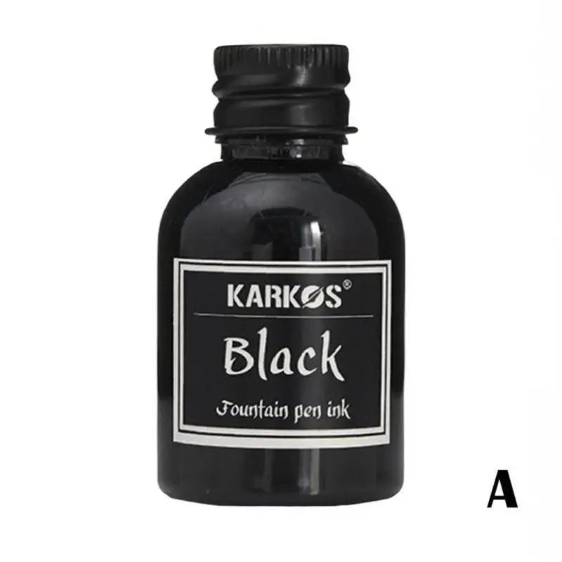 30ml Colorful Fountain Pen Ink Bottle | Smooth Liquid Refill Fountain Pen Ink QXL Black
