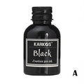 30ml Colorful Fountain Pen Ink Bottle | Smooth Liquid Refill Fountain Pen Ink QXL Black
