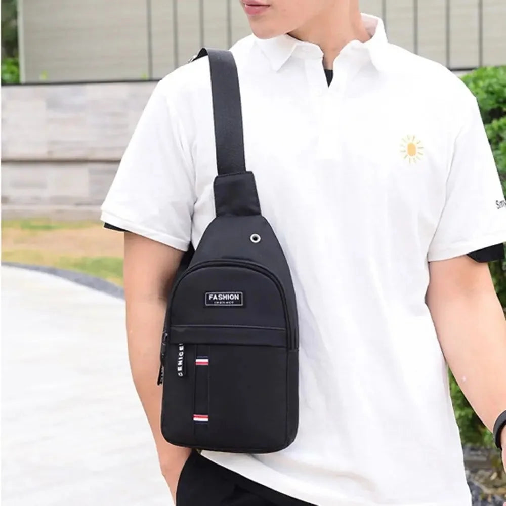 Men's Waterproof Canvas Fanny Pack | Crossbody Waist Bag Crossbody Waist Bag QXL