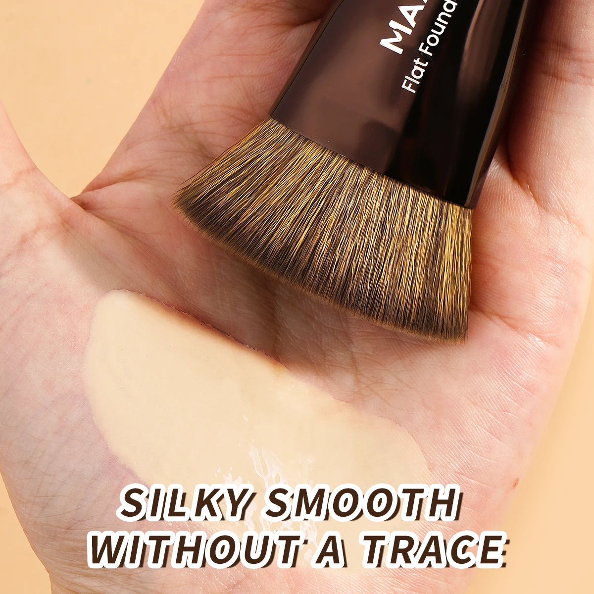 MAANGE Flat Top Foundation Brush | Dense Synthetic Hair Foundation Makeup Brush QXL