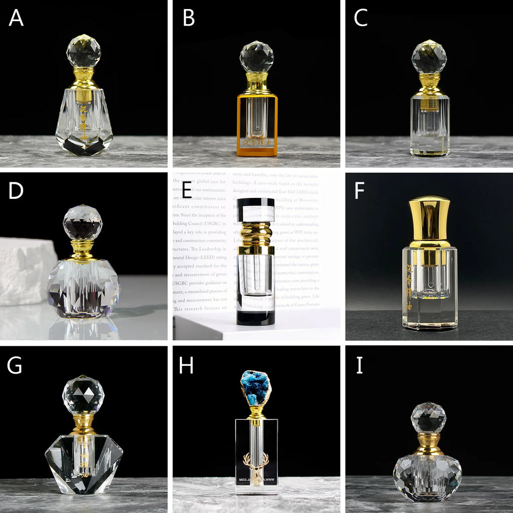 Crystal Refillable Perfume & Essential Oil Dropper Bottle 1–3ml Perfume Dropper Bottle QXL
