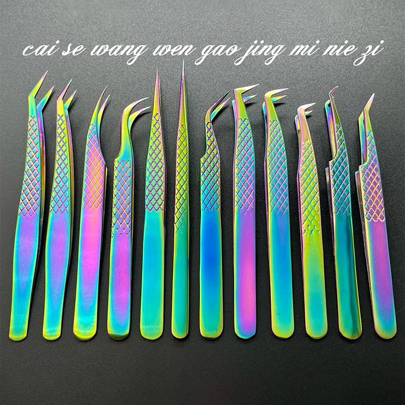Colorful Anti-Static Eyelash Extension Tweezers | Fish Design Eyelash Tweezers QXL