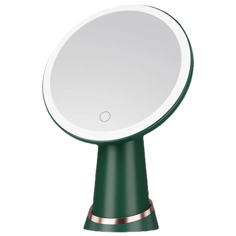 LED Makeup Mirror 3 Colour Modes | Rechargeable Touch Control LED Makeup Mirror QXL Green