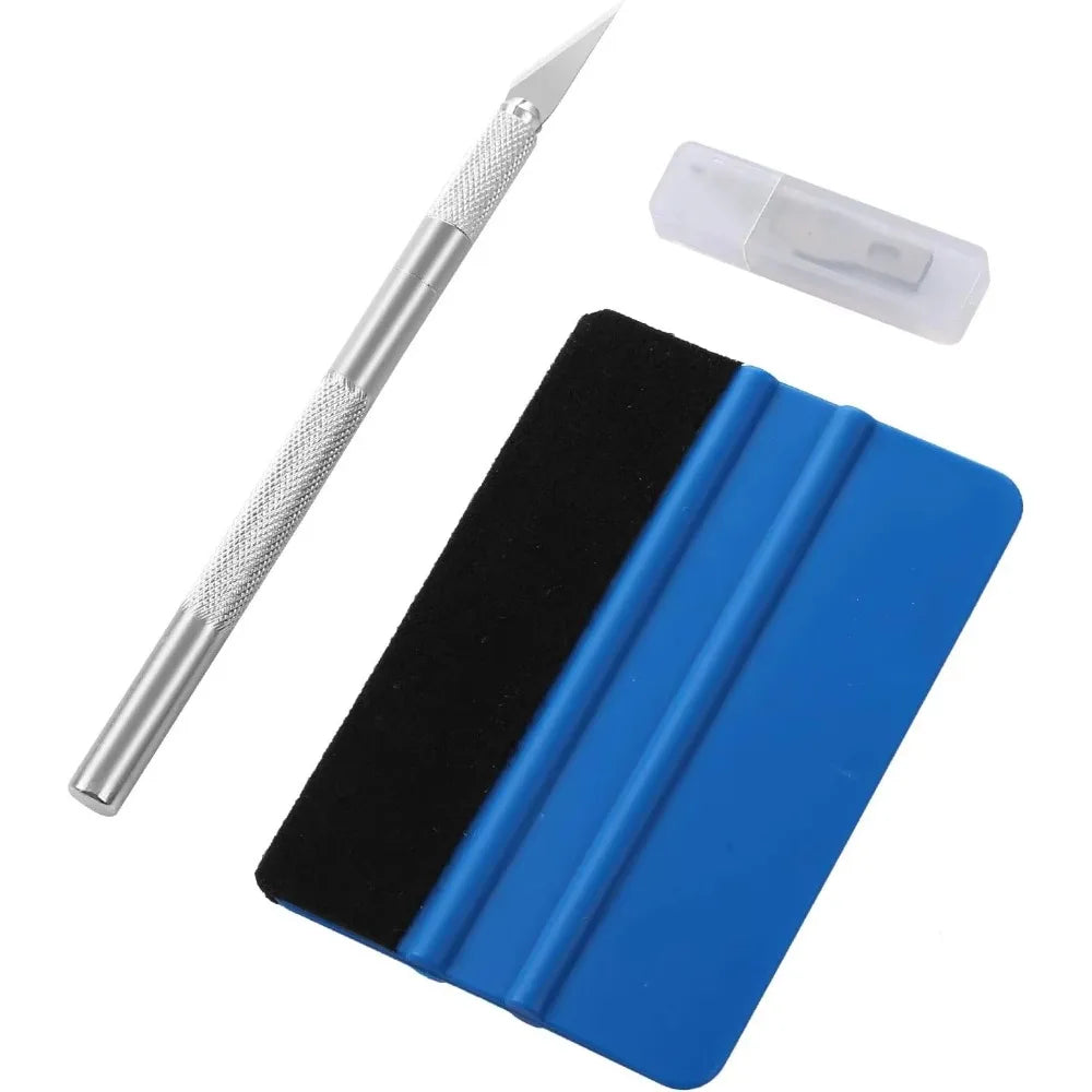Car Window Tint Kit – Felt Squeegee & Craft Knife Tool Set Window Tint Tool Kit QXL