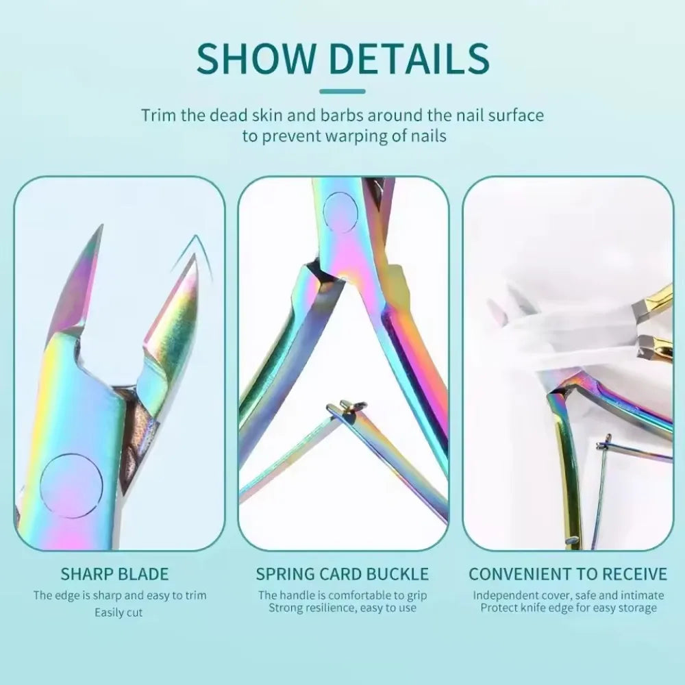 Professional Stainless Steel Cuticle Nipper | Manicure Pedicure Cuticle Nipper QXL