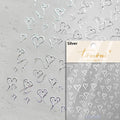3D Kawaii Heart Nail Art Stickers | Self-Adhesive Decals 4 Styles