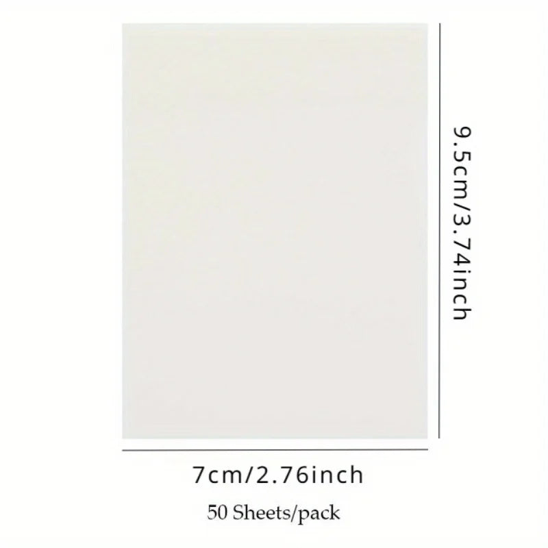 Transparent Removable Sticky Notes – Clear Reusable Note Stickers Transparent Sticky Notes QXL 50 Sheets white2